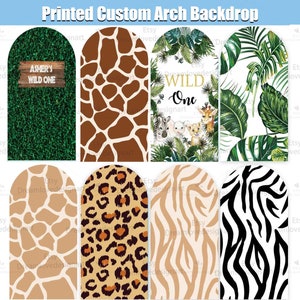 Wild One Arch Backdrop Cover Stand Frame Boy 1st Birthday Party Safari Jungle Baby Shower Garland Panel Animals Chiara Wall Giraffe Pattern