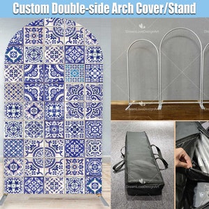 Mediterranean Positano Arch Backdrop Cover Amalfi Coast Bridal Shower Stand Frame Custom Bride to be Chiara Party Girl Birthday Wedding Blue