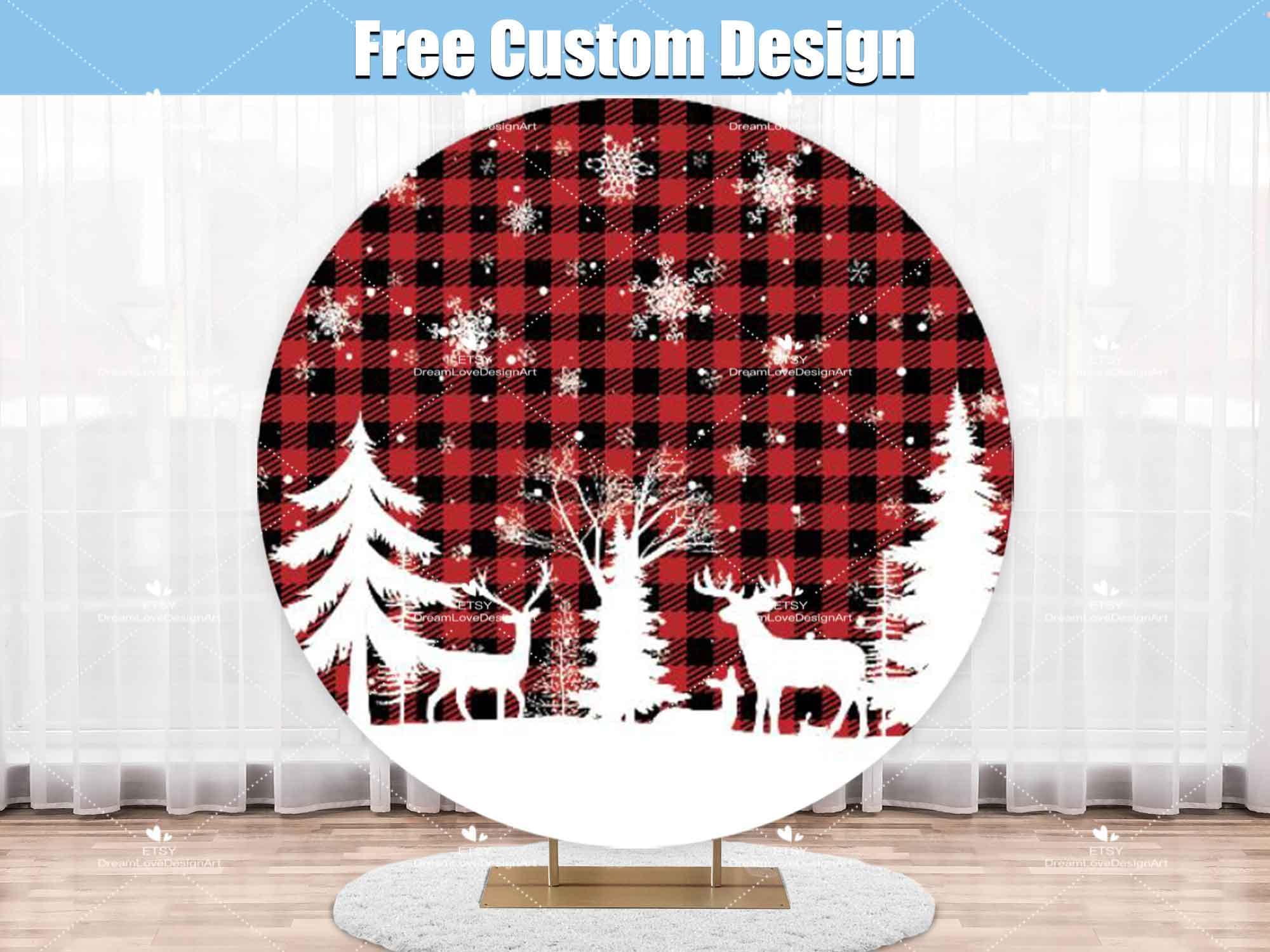 Weihnachts-Gartenflagge „Merry Christmas“, Rot Kariert, 30,5x45,7 Cm, Aus Wetterfestem Polyester