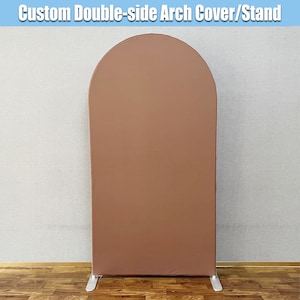 Brown Arch Chiara Backdrop Cover Stand Frame Fabric Autumn Arch Backdrop Party Fall Chiara Wall Panels Round Photo Birthday Shower Wedding