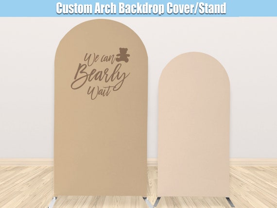 Bear Baby Shower Arch Backdrop We can Bearly Wait Party Balloons Stand Custom Party