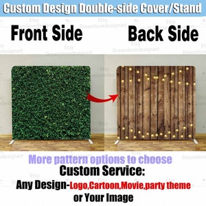 Photo Booth Square Backdrop Studio Custom 360 Photobooth Tension Cover Stand Wall Party Photography Background Birthday Shower Wedding