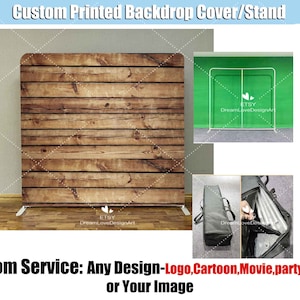 Wood Photobooth Square Backdrop Tension Pillow Cover Stand Studio Wood Floor Texture Custom Wall Birthday Party Rectangle Photo Background