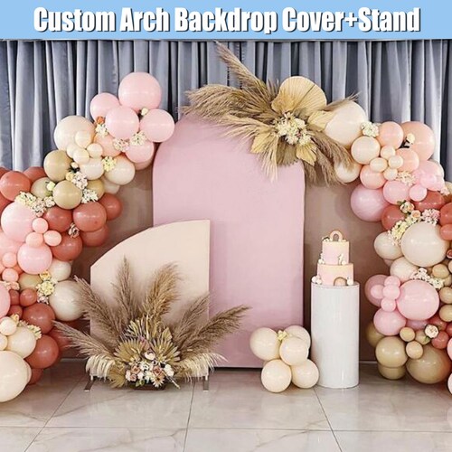 White Round Backdrop Cover Fabric Pure Solid Color Circle Etsy