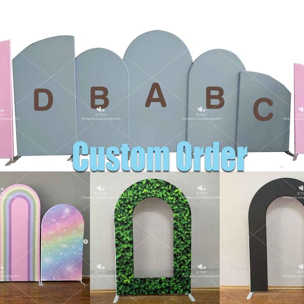 Custom Backdrop Birthday Party Photography Background Arch Round Boy Girl  Banner Photo Studio Props Baby Shower Bridal Wedding Arched