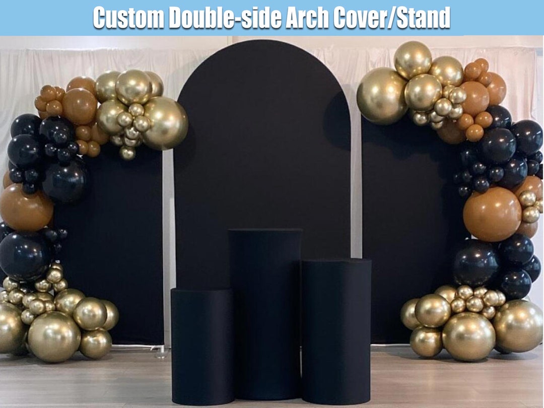 Black Arch Chiara Backdrop Cover Stand Frame Fabric Black Arch Backdrop