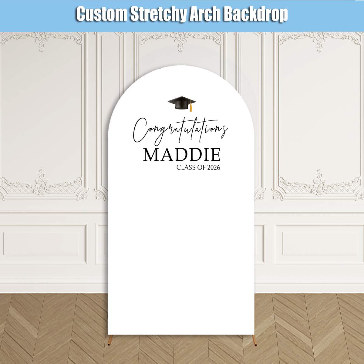 2026 Graduation Arch Backdrop Cover Fabric Class of 2026 Cover Stand ...