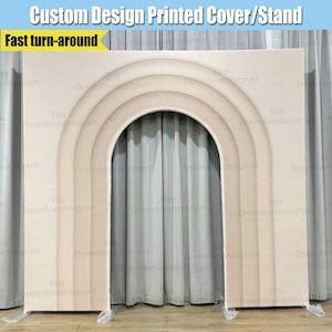 3D Welcome Arch Backdrop Stand Frame Cover Custom Wedding Arch Door Garland Chiara Arched Wall Panels Baby Bridal Shower Birthday Party