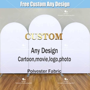 Custom Boog Achtergrond Cover Stand Frame Stof Gebogen Chiara Wandpanelen Achtergrond Baby Bruids Douche Verjaardagsfeestje Foto Achtergrond Teken