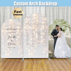 Wedding Seating Chart Large Custom Signs Arch Backdrop Cover Stand Alphabetical Seat Sign Party Custom Arched Wall Panels Wedding Table Plan