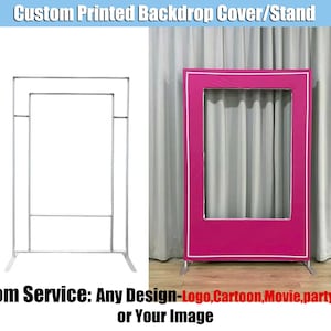 Photo Booth Frame Backdrop Template Metal Stand Custom Square Cover Garland Chiara Arched Wall Panel Baby Bridal Shower Birthday Party Arch