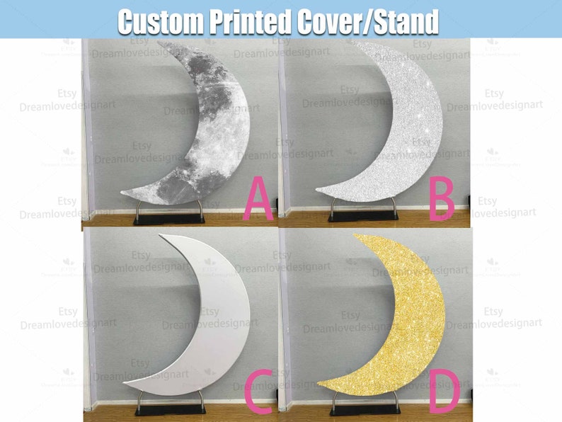 Halloween Half Moon Shape Backdrop Metal Stand Frame Arch Portable ...