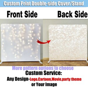 Photo Booth Square Backdrop Studio Gold Bokeh Glitter Custom 360 Photobooth Cover Stand Wall Party Photography Background Birthday Shower