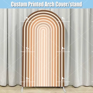 Boho Ripples Arch Backdrop Groovy Ripple Cover Custom Bohemian Baby Shower Arched Chiara Wall Panels Bridal Shower Birthday Photo G179