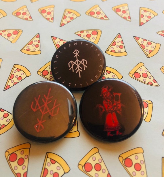 Heilung Nordic Folk Band 4 Button Pin Set Size 1.25