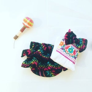 Bloeierset Mexicaanse baby-outfit 9-12 maanden