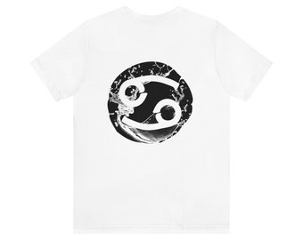 Camiseta de algodón grueso del signo de agua de Cáncer