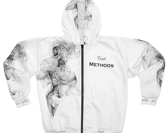 Métodos de confianza DELUXE Air Sign Smoke Zip Up Hoodie Blanco