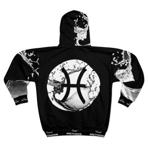 Trust Methods DELUXE Water Sign Pisces Zip Up Hoodie Black
