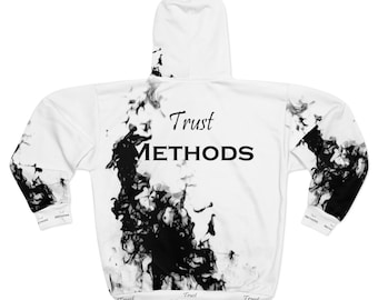 Métodos de confianza DELUXE Fire Sign Zip Up Hoodie Blanco