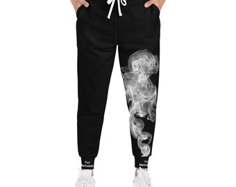 Métodos de confianza Signo de aire zodiacal Humo Atletas unisex Joggers Negro