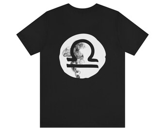 Camiseta de signo de aire Libra: Camiseta unisex de algodón grueso