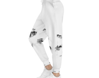 Trust Methods Zodiac Earth Sign Clouds Unisex Athletic Joggers White