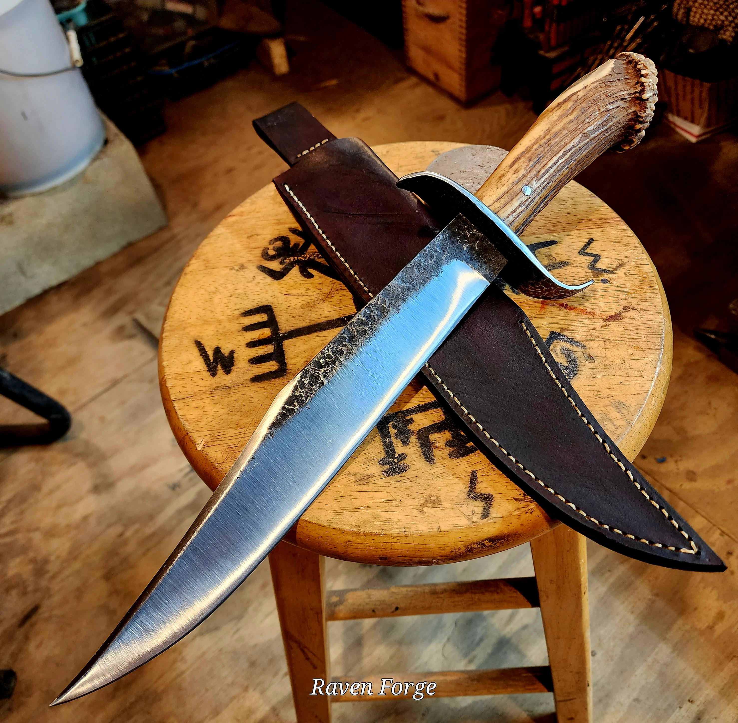 Raven Forge Hand-forged Bowie MASSIVE 12
