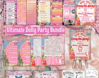 Dolly Parton, Party games, Birthday Game Bundle, Adult Party Games, Birthday Bingo, Fun and Interactive Games, Adult Coloring Pages