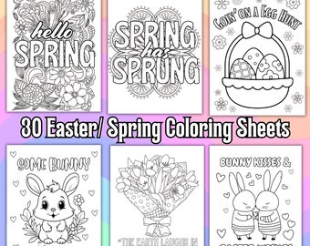 Easter Coloring Page, Easter Bunny, Kids Activities, Kids Coloring Pages,Adult Coloring Pages, Coloring books, Coloring Sheets, Happy Easter