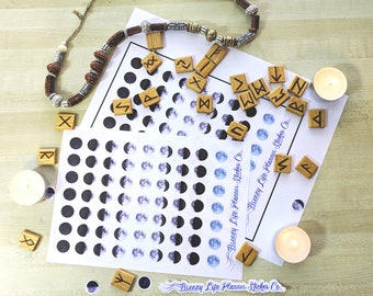Printable Moon Phase Planner Stickers for Erin Condren, Happy Planner, & more! Includes Cricut Cut Files!