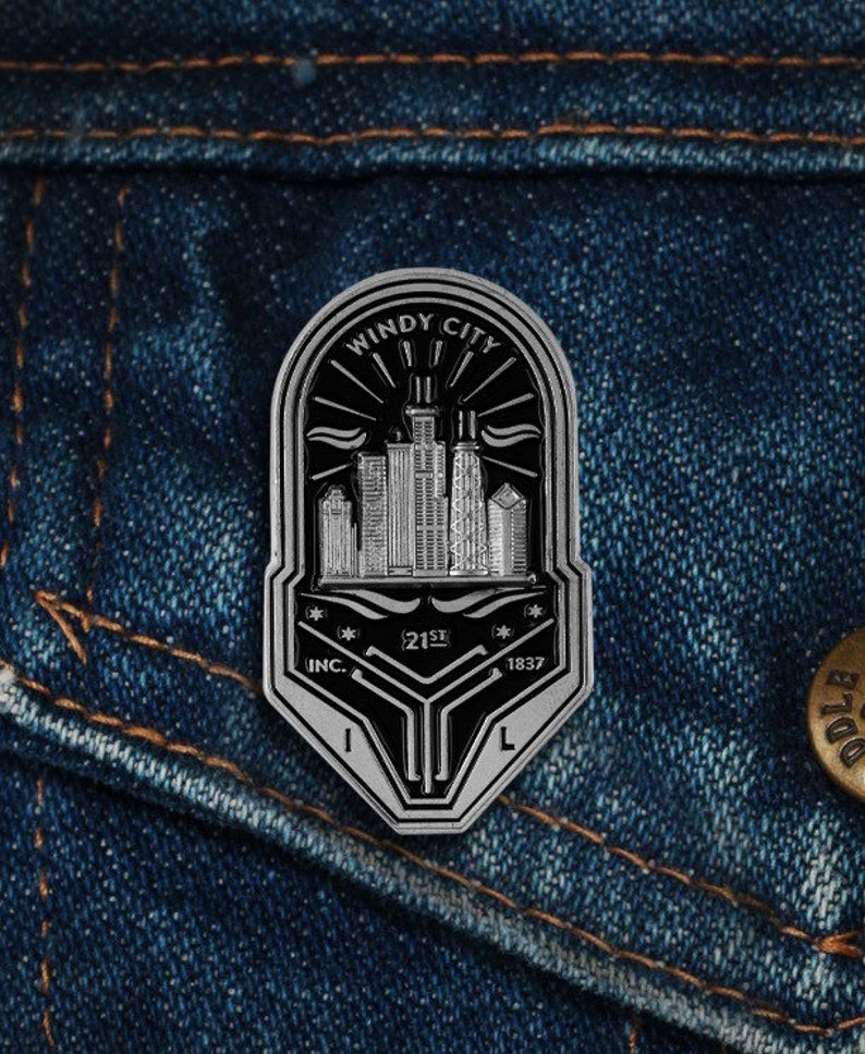Chicago Badge Pin