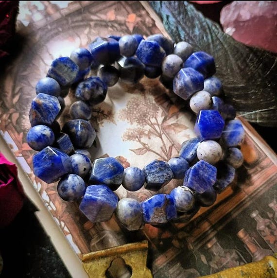 Sodalite Bracelets - Etsy Israel