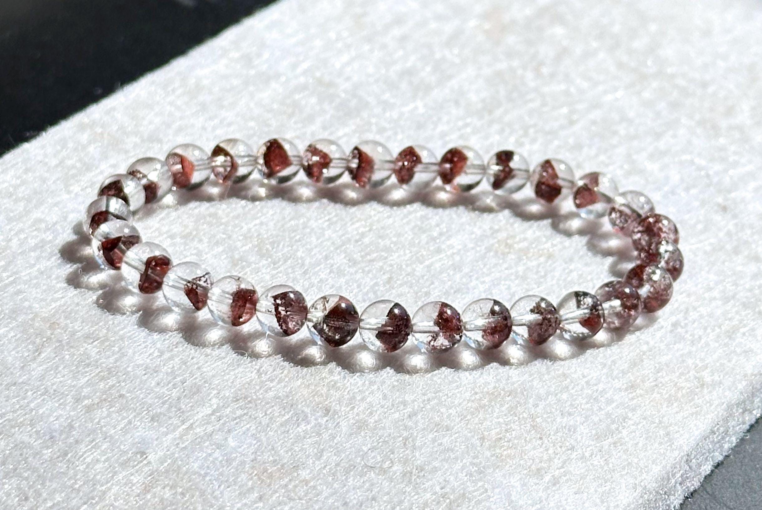 6mm,+ Certified High Grade Pyramid Red Phantom Quartz