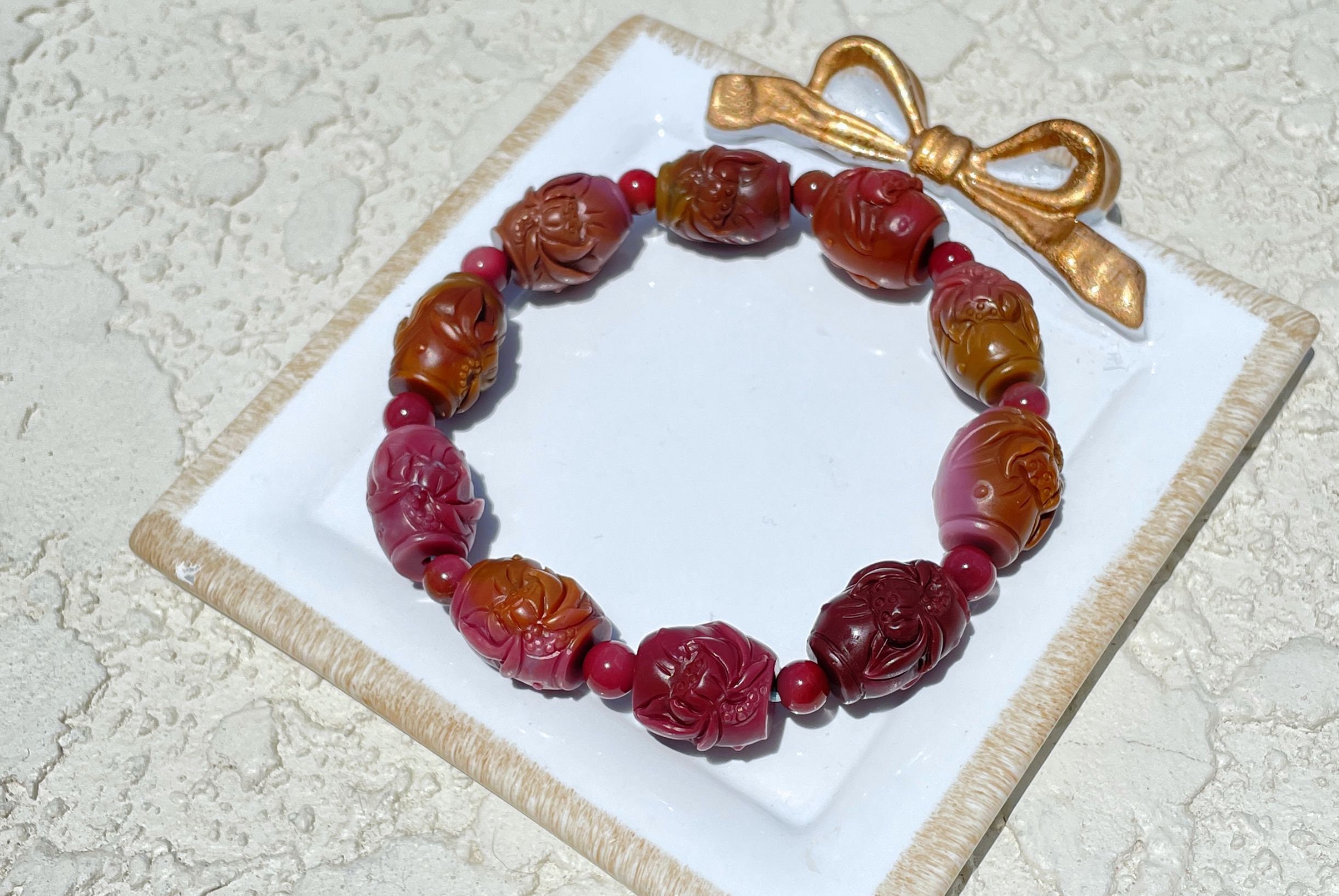 Certified Natural High Grade Yanyuan Agate Carved Lotus Flower and Fish Bracelet, 天然盐源玛瑙荷花鱼手串 - Etsy 日本 Certified Natural High Grade Yanyuan Agate Carved Lotus Flower and Fish Bracelet, 天然盐源玛瑙荷花鱼手串 - Etsy 日本