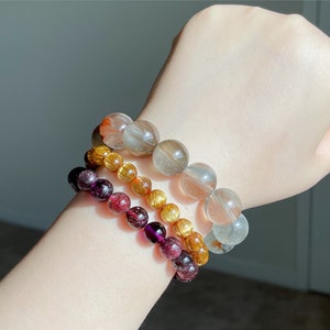 15mm+, Certified High Quality Natural Gray and Red Rabbit Hair ...