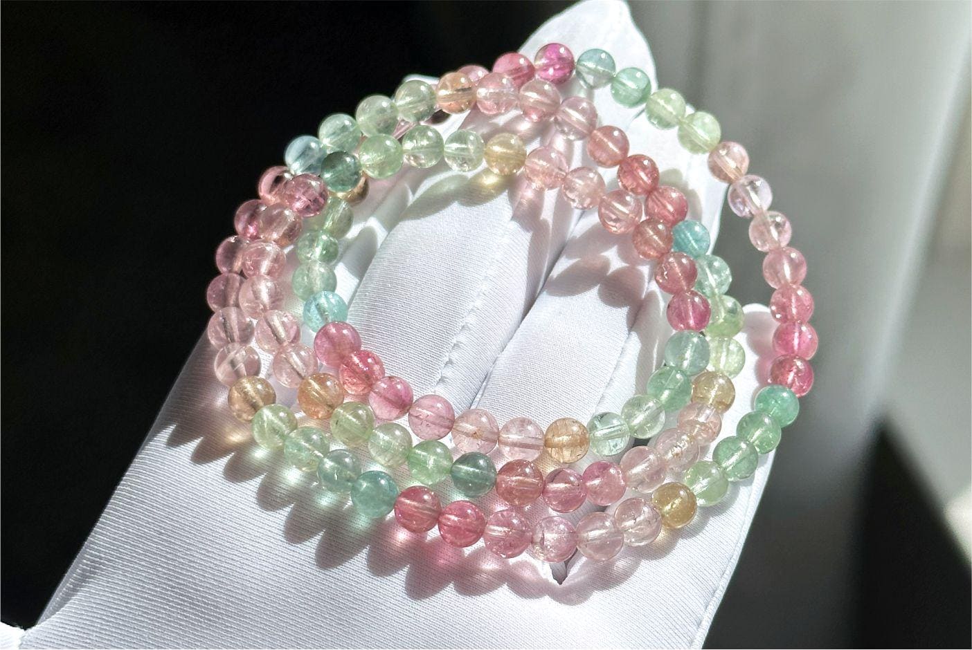 碧玺手串- Etsy