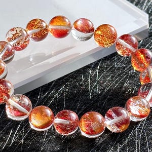 11mm, Certified Natural Collection Grade Rare Koi Hematoid Quartz