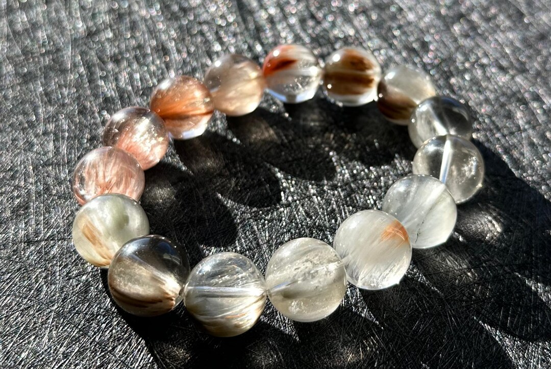 15mm+, Certified High Quality Natural Gray and Red Rabbit Hair ...