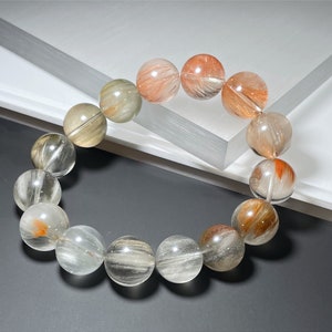 15mm+, Certified High Quality Natural Gray and Red Rabbit Hair ...