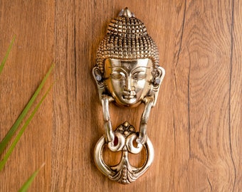 Handcrafted Brass Buddha Door Knocker