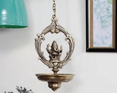 Lord Ganesha Hanging Diya, Handmade Lamp