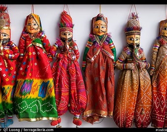 Traditional Indian puppets