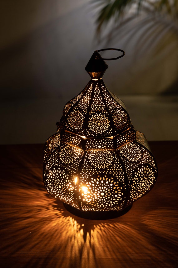 Lanterne lumineuse au thé de fer indien vintage Décorations - Etsy France