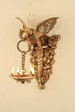 Brass Bird Wall Hanging Diya With 5 Wicks; Handmade Indian Lamp 
