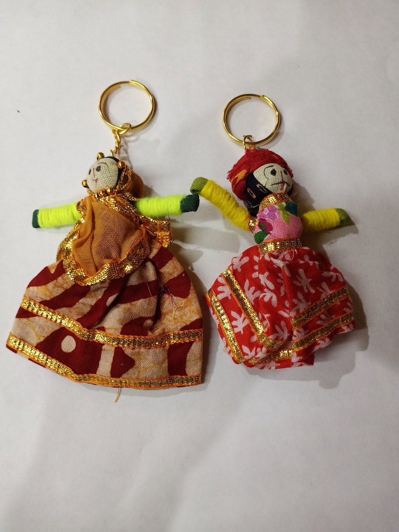 Indian Puppet Keychains Set of 3 Pairs Etsy
