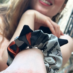 Halloween Cat Ears Scrunchie