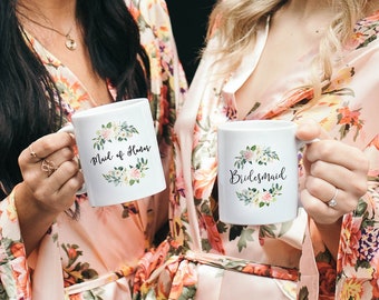 Bridesmaid mug - Personalized Proposal Gift - Gift for Maid Of Honor #MG004