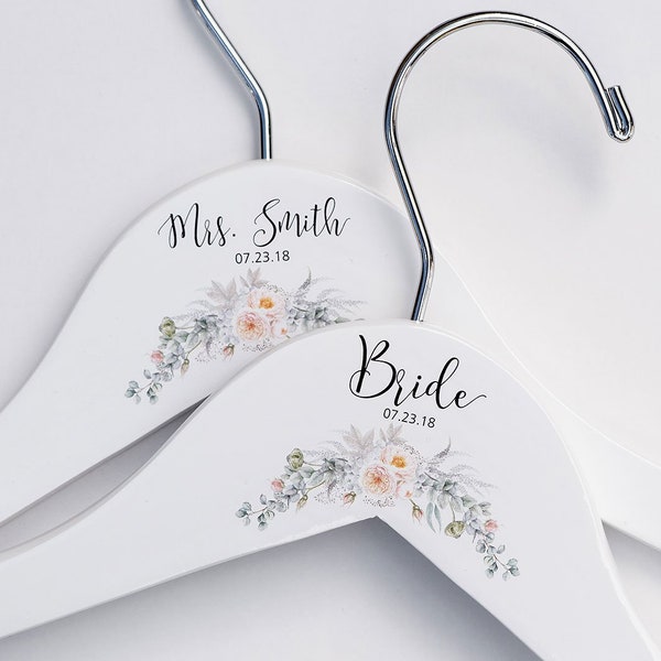 Personalized Bride Hanger - Wedding Dress Hanger - Bridal Dress Hanger - Bridal Shower Gift #PH105