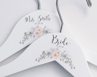 Personalized Bride Hanger - Wedding Dress Hanger - Bridal Dress Hanger - Bridal Shower Gift #PH105